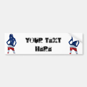 american cheerleader bumper sticker