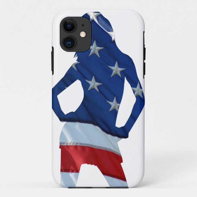 American cheerleader on any colour Case-Mate iPhone case (Back)