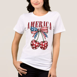 American Cherries Tri-Blend Shirt