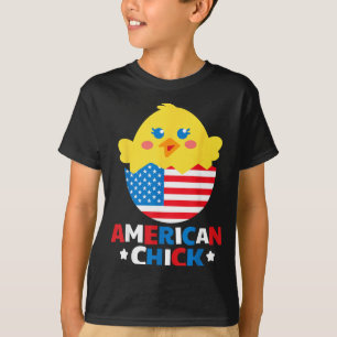American Chick Funny 4th Of July Independence Day T-Shirt