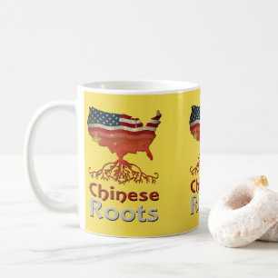 American Chinese Roots Mug, China Coffee Mug
