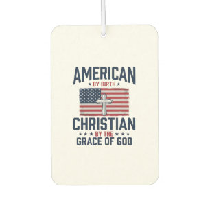 American Christian Flag Cross Vintage Shirt Air Freshener