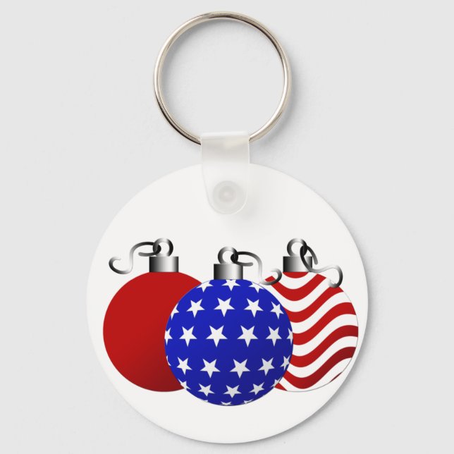 American Christmas Keychain (Front)