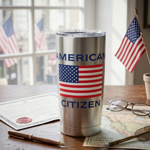American Citizen Bold USA Flag Thermal Tumbler