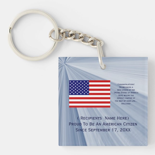 American Citizenship Flag Award avec date par Janz (Devant)
