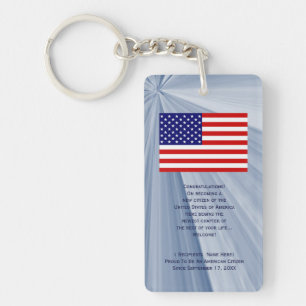 American Citizenship Flag Award avec date par Janz