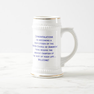 American Citizenship Flag Beer Stein by Janz
