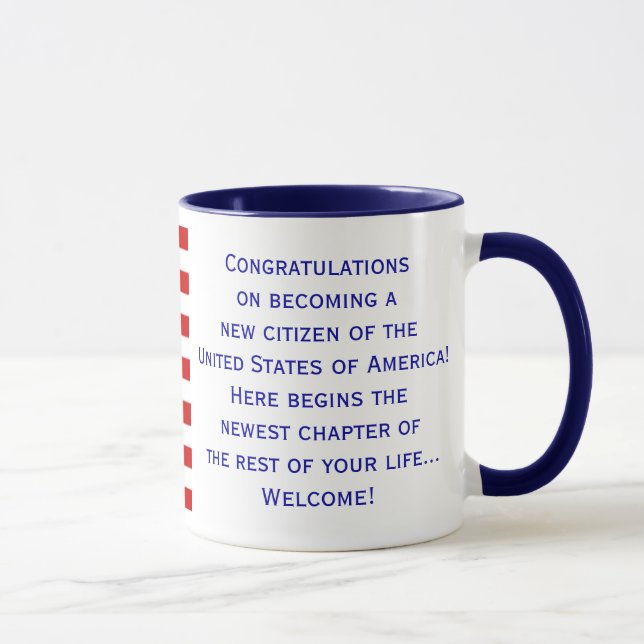 American Citizenship Flag Mug (Right)