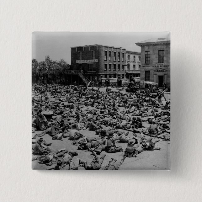 American Civil War 2 Inch Square Button (Front)