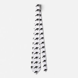 American Civil War Cannon Silhouette Tie
