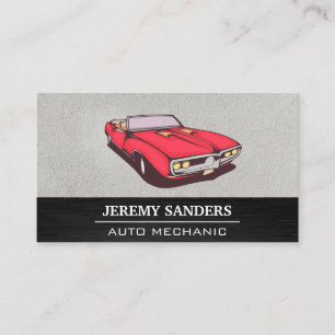 American Classic Car   Vintage Convertible Business Card