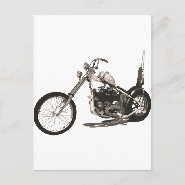 American Classic Chopper Motorcycle Postcard (Front)