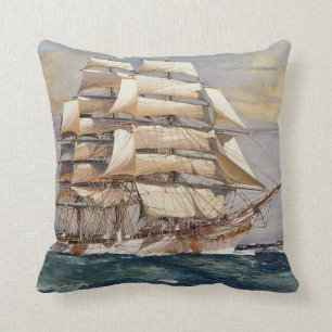 American Clipper Sovereign of the Seas Throw Pillow