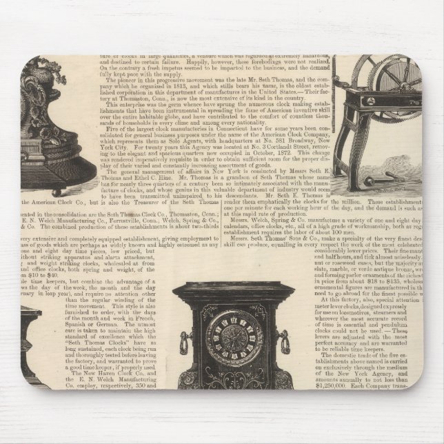 American Clock Company Mouse Pad (Front)