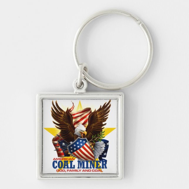 AMERICAN COAL MINER KEYCHAIN (Front)