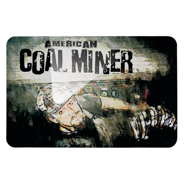 AMERICAN COAL MINER MAGNET (Horizontal)
