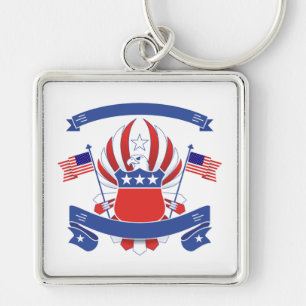 American Coat of Arms Keychain