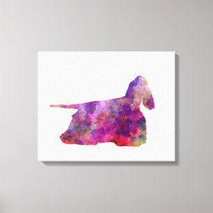 American Cocker spaniel 01 in watercolor 2 Canvas Print
