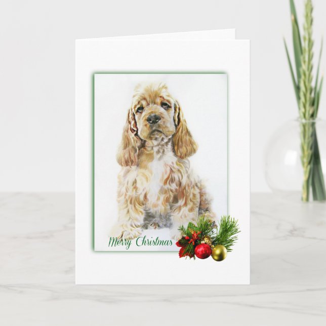 American Cocker Spaniel Card (Front)