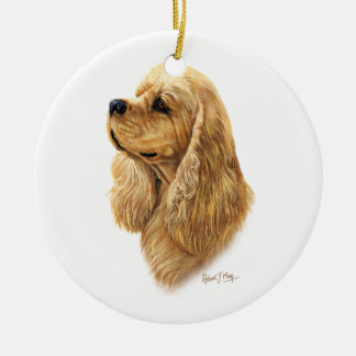 American Cocker Spaniel Ceramic Ornament