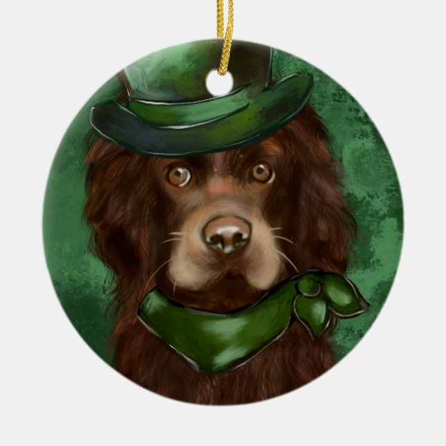 American Cocker Spaniel  Ceramic Ornament (Front)