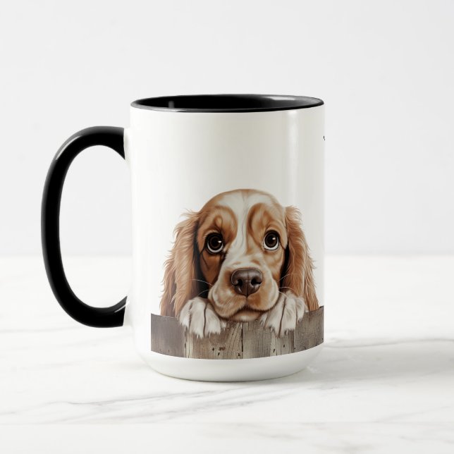 American Cocker Spaniel Chien Mug (Gauche)