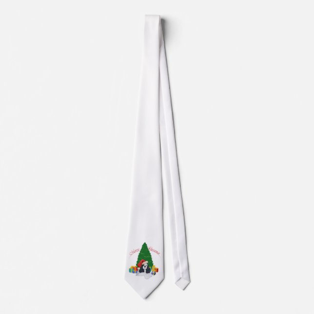 American Cocker Spaniel Christmas Tie (Front)