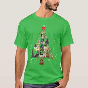 American Cocker Spaniel Christmasree XMas Gift fri T-Shirt