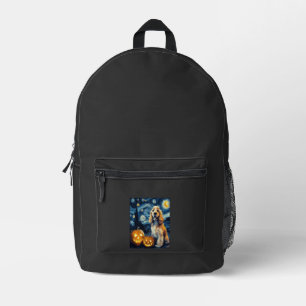 American Cocker Spaniel Cute Dog Halloween Jack O Printed Backpack