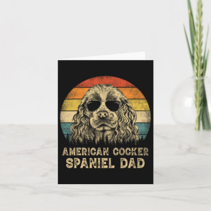 American Cocker Spaniel Dad Dog Lovers Father's Da Card
