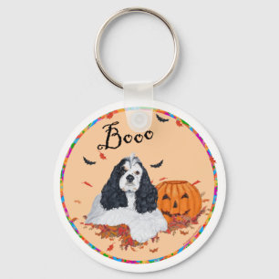American Cocker Spaniel Halloween Keychain