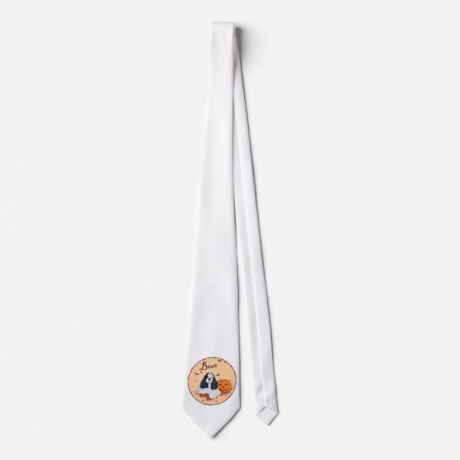American Cocker Spaniel Halloween Tie (Front)