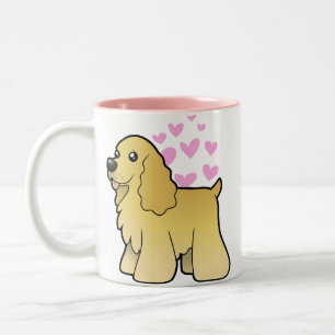 American Cocker Spaniel Love Two-Tone Coffee Mug