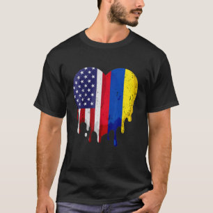 American Colombian Hispanic Heritage Month Flag He T-Shirt
