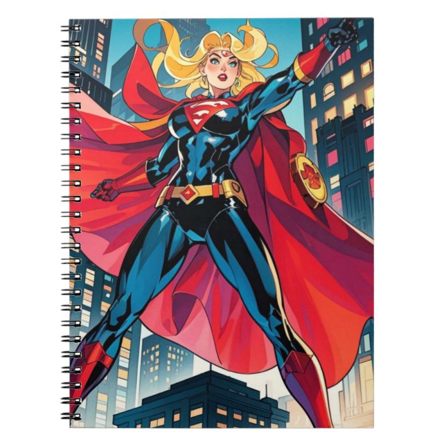 American Comics, Retro American Comics, superhero  Notebook (Front)