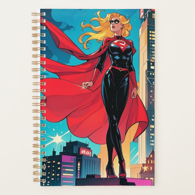 American Comics, Retro American Comics, superhero  Planner (Front)