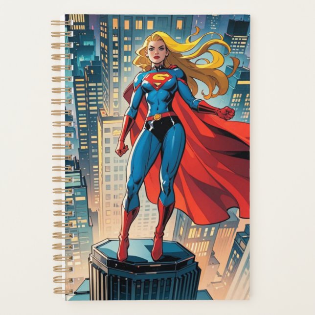 American Comics, Retro American Comics, superhero Planner (Front)