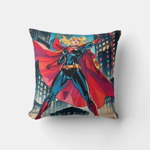American Comics, Retro American Comics, superhero  Throw Pillow