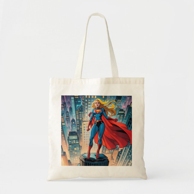 American Comics, Retro American Comics, superhero Tote Bag (Front)