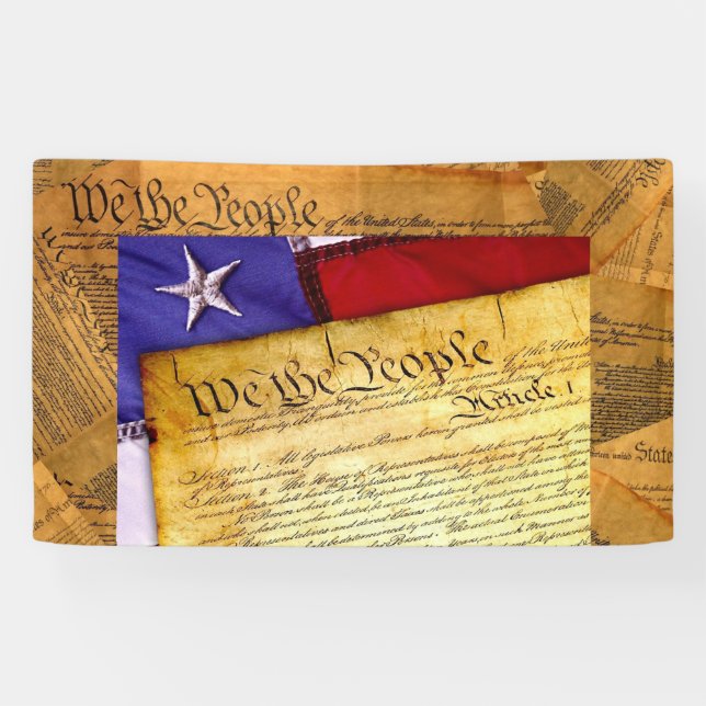 American Constitution We The People Banner (Horizontal)