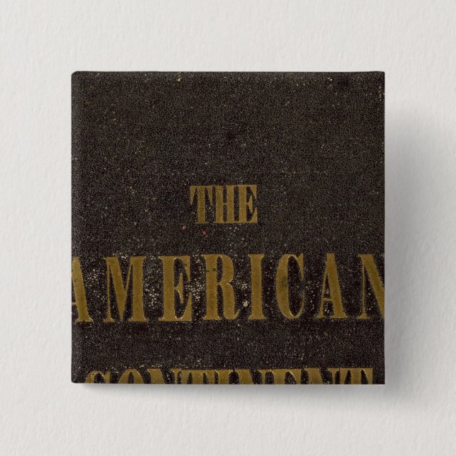American Continent United States 2 Inch Square Button (Front)