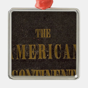 American Continent United States Metal Ornament