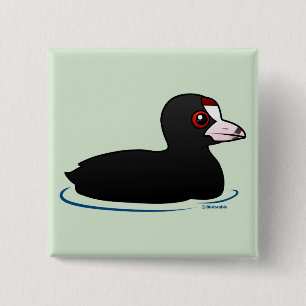 American Coot 2 Inch Square Button