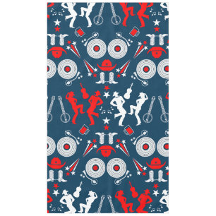 American Country Music Line Dancing Tablecloth