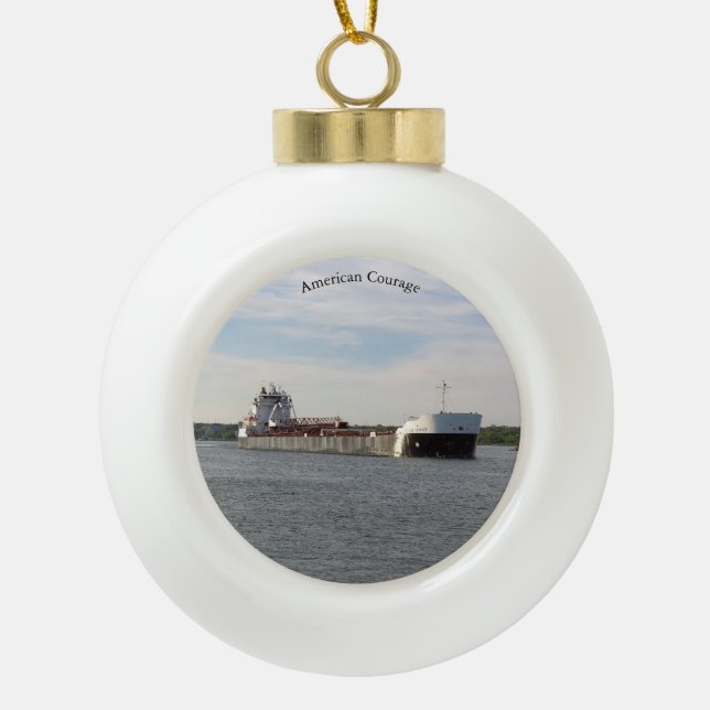 American Courage ball or snowflake ornament (Front)