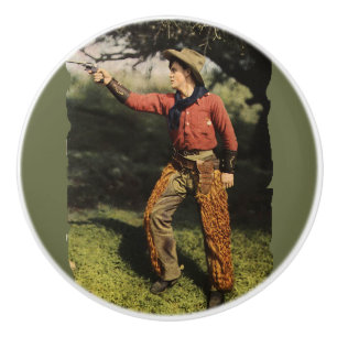 American Cowboy Gunslinger Drawer Pull
