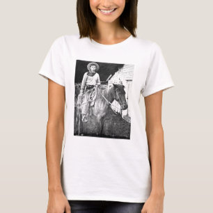 American cowboy in Kansas, c.1880 (b/w photo) T-Shirt