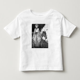 American cowboy in Kansas, c.1880 (b/w photo) Toddler T-shirt