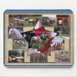 American Cream Collage Mouse Pad