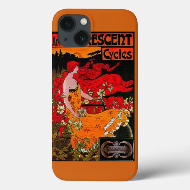 American Crescent Vintage PosterEurope Case-Mate iPhone Case (Back)